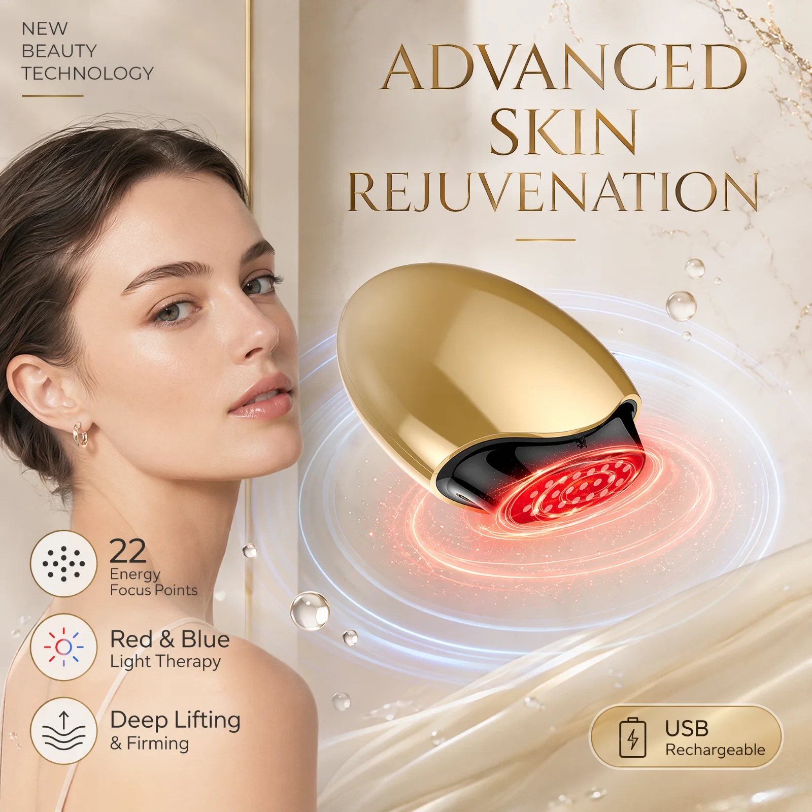 Collagen Beauty Device Facial  - Galvanic Skin Sensor review and price