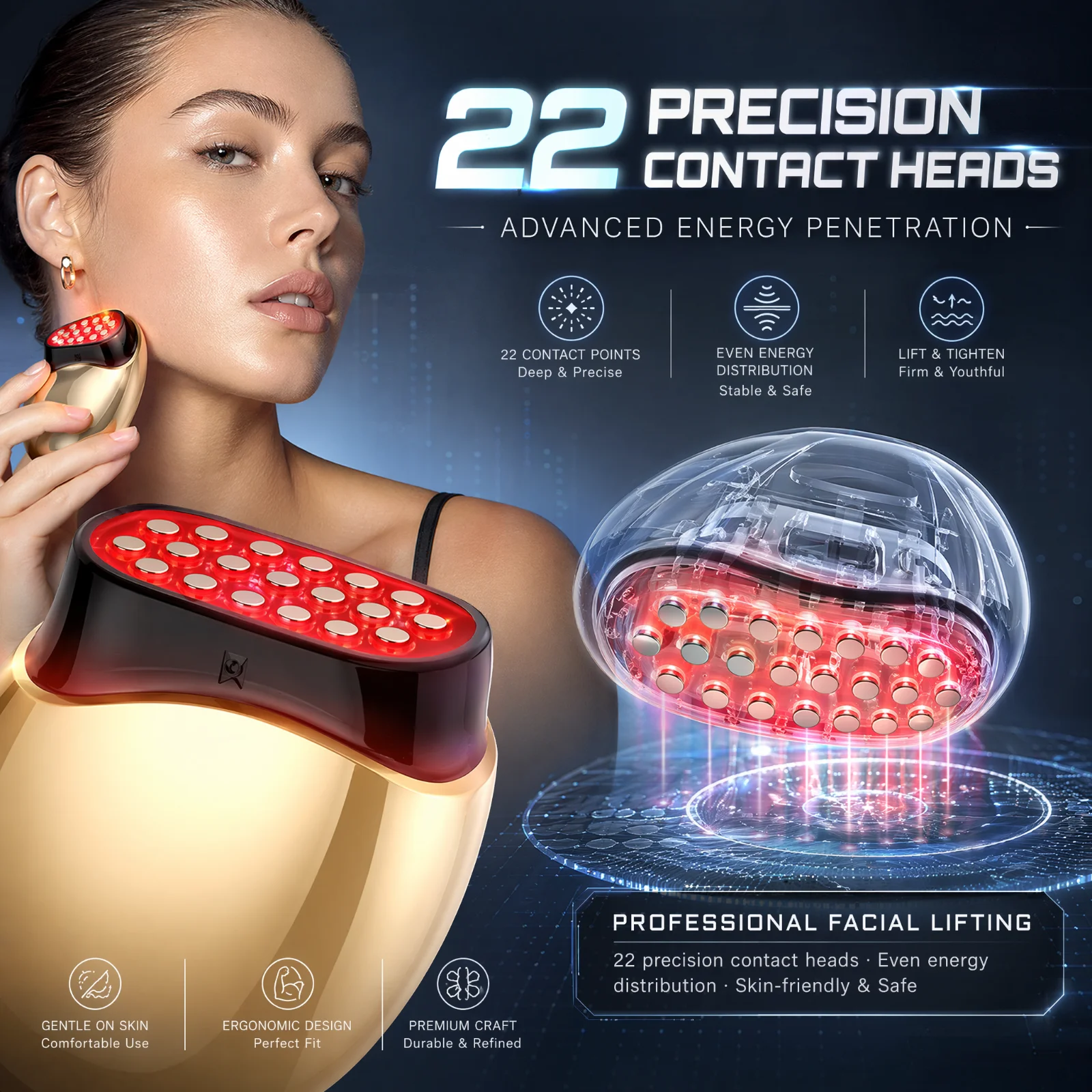 Collagen Beauty Device Facial  - Galvanic Skin Sensor review and price