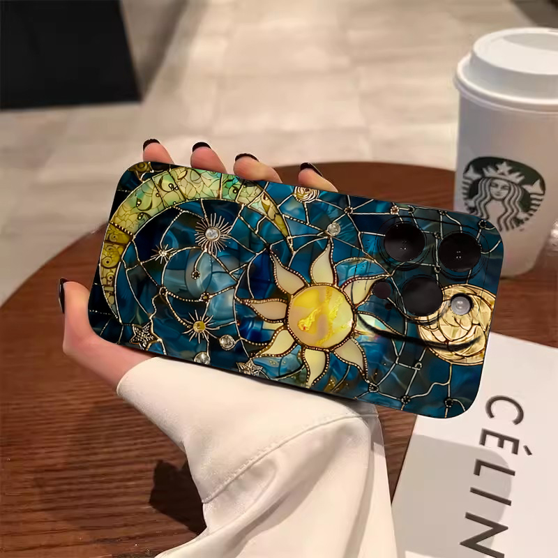 Aesthetic Sun Moon Print Phone - Samsung Galaxy A55 review and price